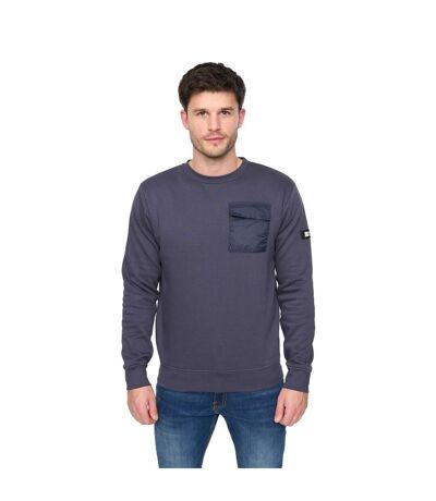 Mens trentforth crew neck sweatshirt navy Duck and Cover