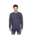 Mens trentforth crew neck sweatshirt navy Duck and Cover-1