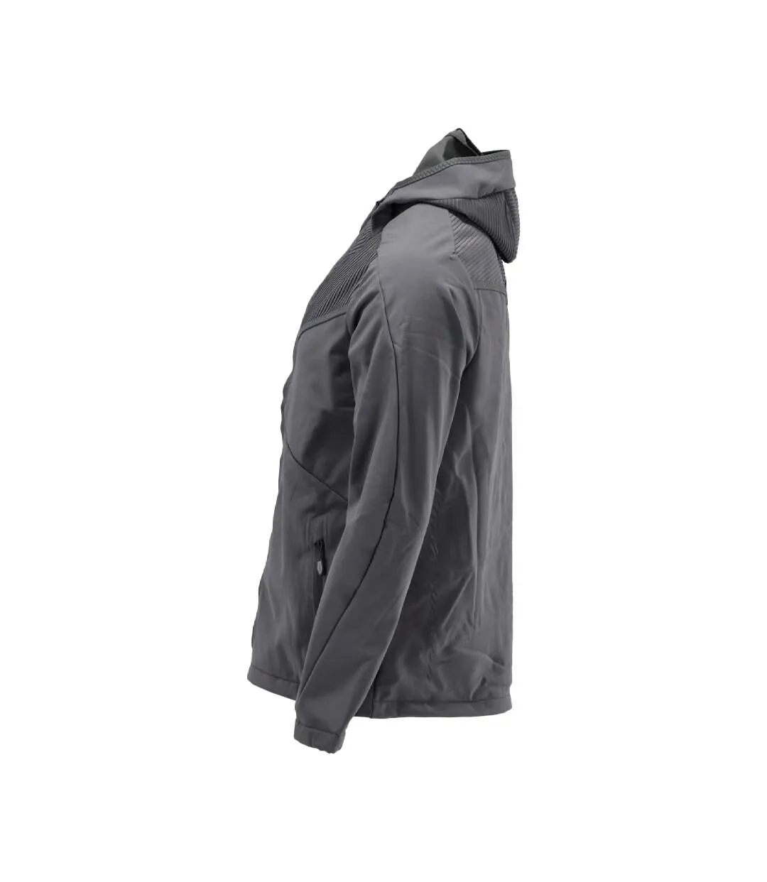 Mens Customised Soft Shell Jacket Stone Grey Mascot-3