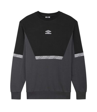 Umbro Mens Club Logo Sweatshirt (Woodland Grey/Black)