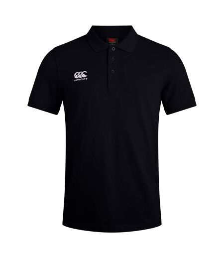 Mens Waimak Polo Shirt Black Canterbury