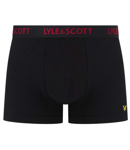 Lot De 5  Boxers Motif/style Uni Core Homme Noir Lyle & Scott