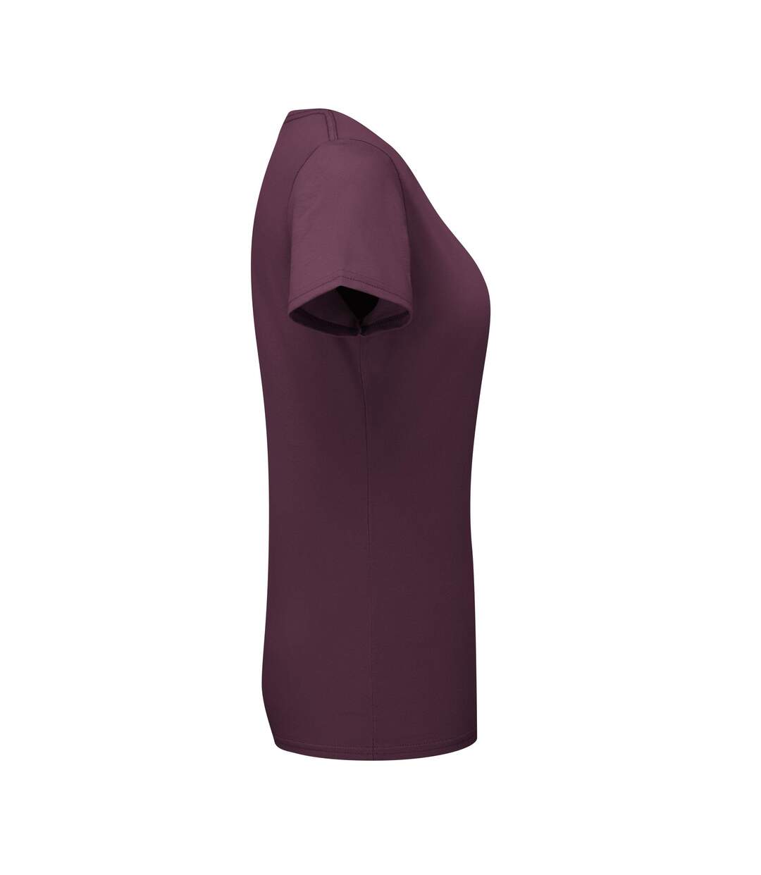 T-shirt Uni Manches Courtes Femme Violet Foncé Fruit Of The Loom-4