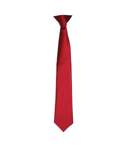 Premier Colors Mens Satin Clip Tie (Emerald) (One Size)