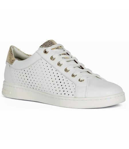 Geox Womens/Ladies D Jaysen B Sneakers (White/Gold) - UTFS10684