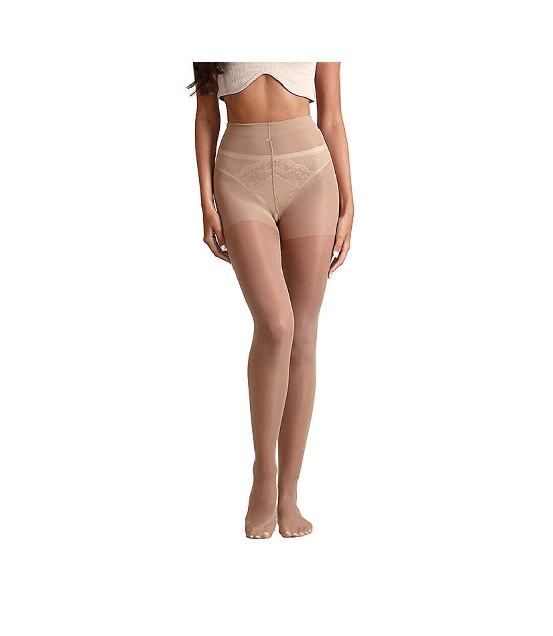 Collant classic femme beige pâle Couture