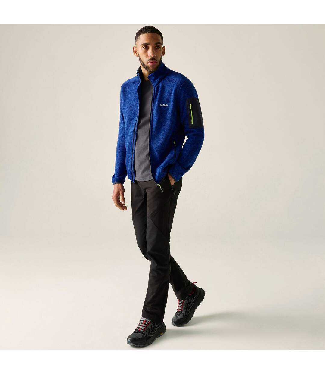Veste Polaire Newhill Homme Bleu Jaune Fluo Regatta-1
