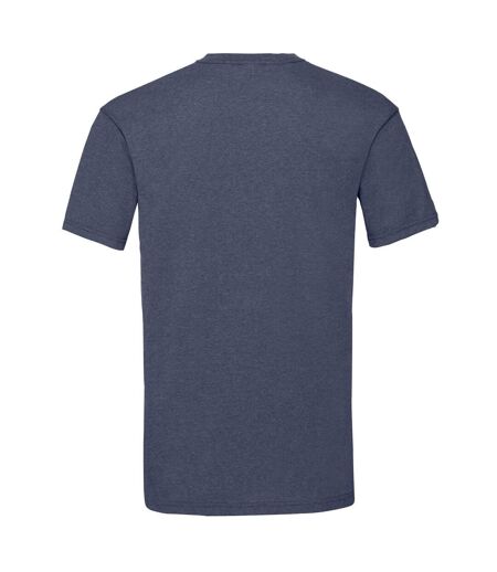 T-shirt Valueweight Adulte Bleu Marine Chiné Rétro Fruit Of The Loom