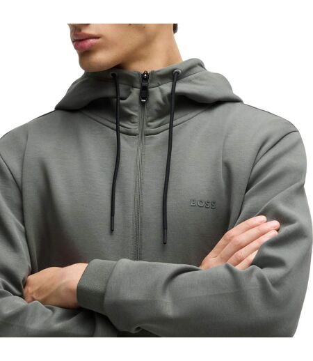 Veste À Capuche Saggy Homme Gris Boss