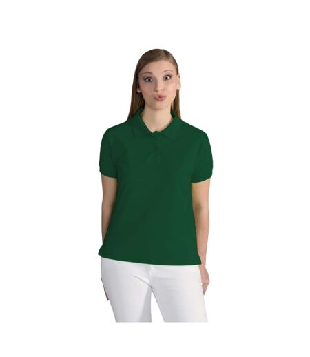 Polo À Manches Courtes  Pour Femme Vert Bouteille SG
