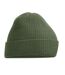 Bonnet Adulte Vert Olive Beechfield-1