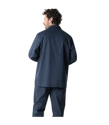 Pyjama long ouvert homme Popeline