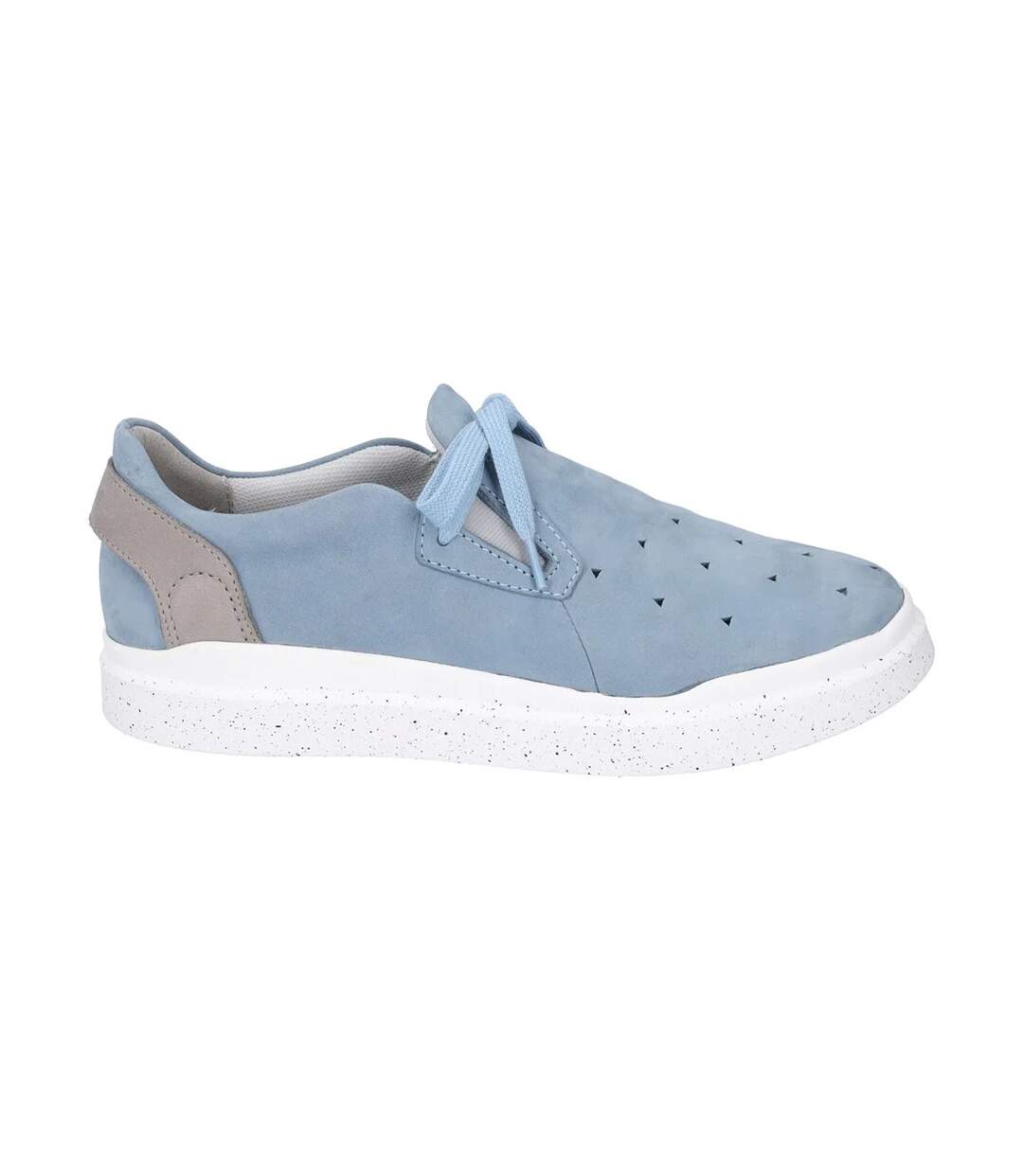 Womens/ladies Helsinki Nubuck Trainers Sky Blue Mint Kombi Josef Seibel-3