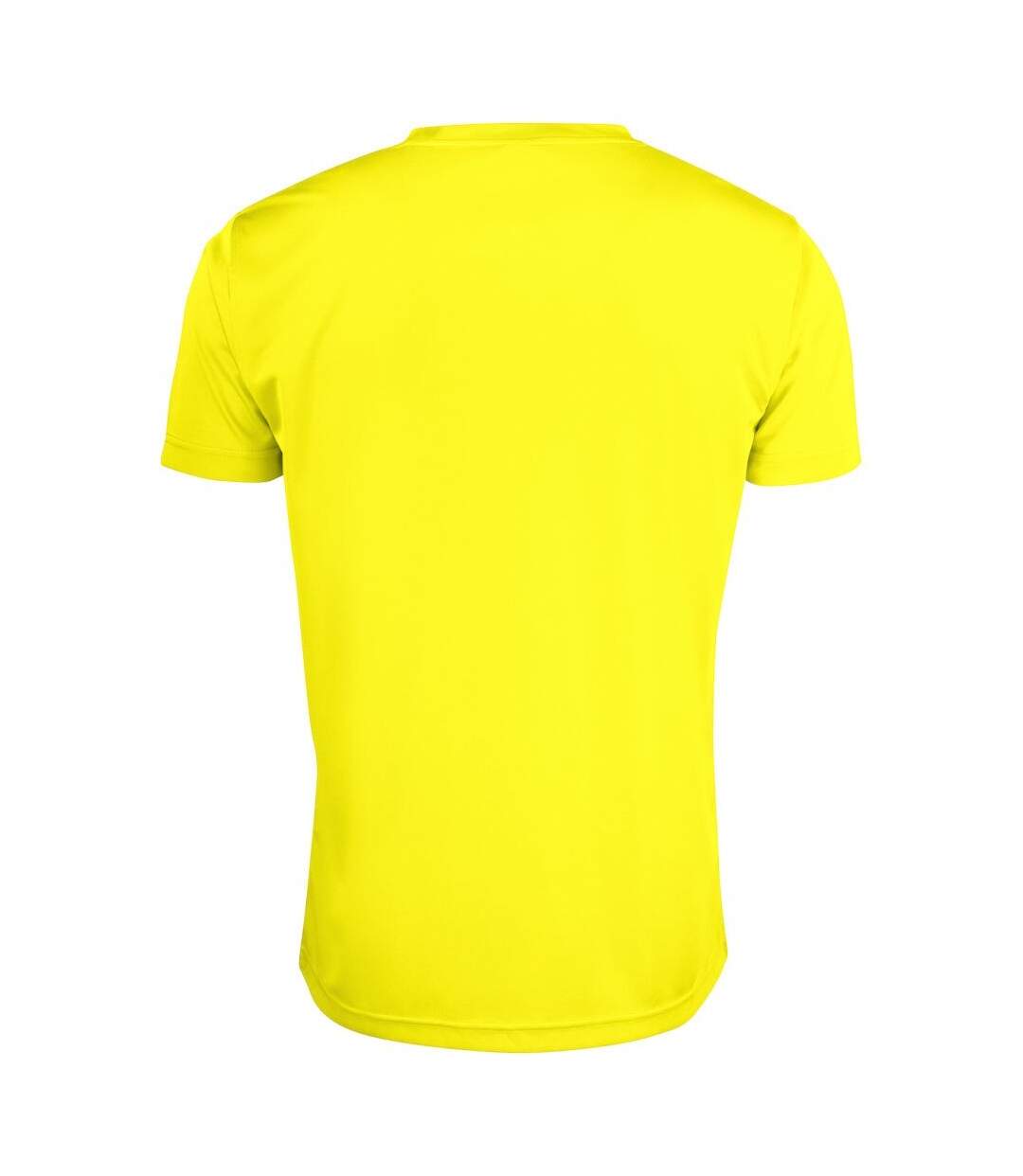 T-shirt homme jaune fluo Clique