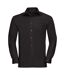 Chemise De Travail À Manches Longues 100% Coton Homme Noir Russell-2