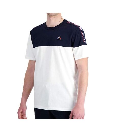 T-shirt Marine/Blanc Homme Le Coq Sportif Optical - L