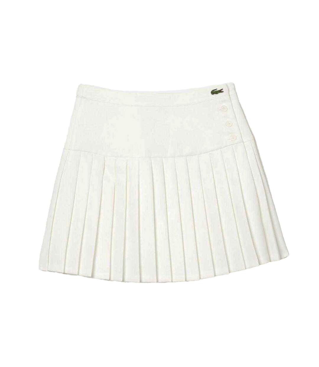 Womens/ladies Knitted Tennis Skirt White Lacoste-2