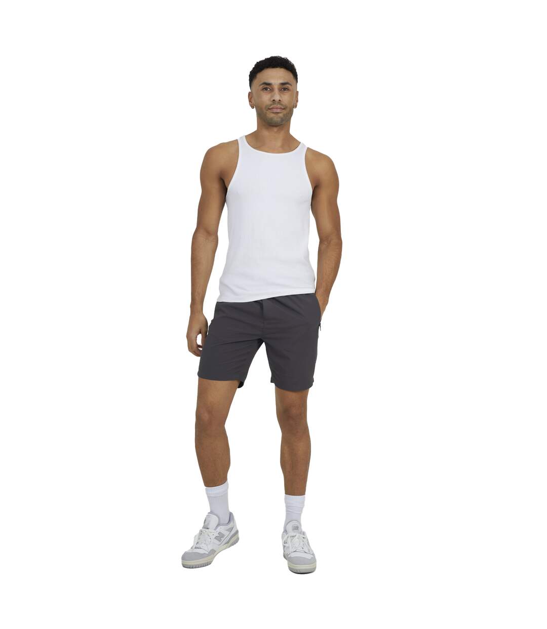 Short Homme Gris Foncé Brave Soul-4