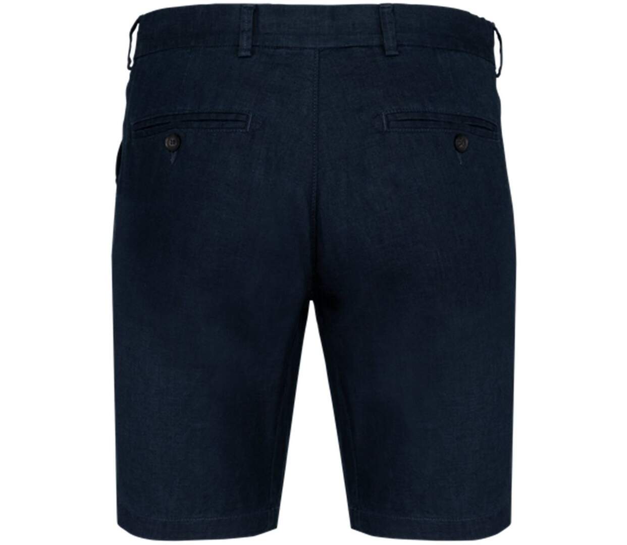 Bermuda en lin - Homme - PATS711 - bleu marine-4