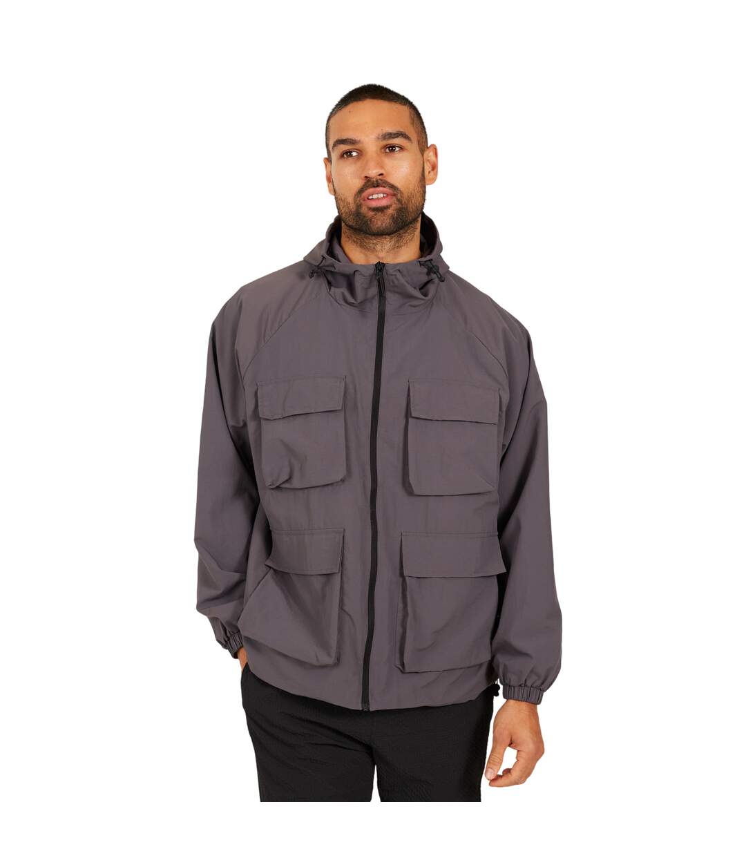 Veste À Capuche Homme Gris Brave Soul-2