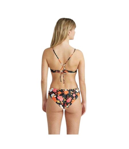 Ensemble Maillot De Bain 2 Pièces Motif/style Fleurs Baay Maoi Femme Noir Orange O´Neill
