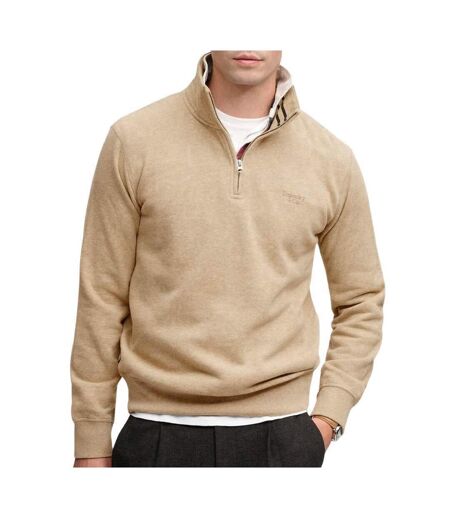 Sweat beige chiné homme superdry essential