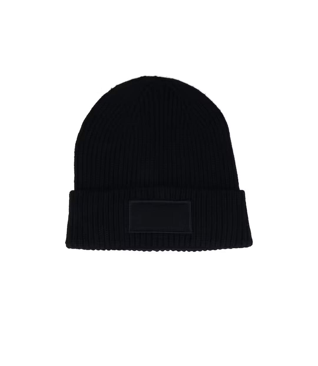 Unisex adult fashion patch beanie black Beechfield-2