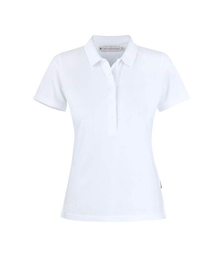 Womens/ladies Sunset Polo Shirt White James Harvest