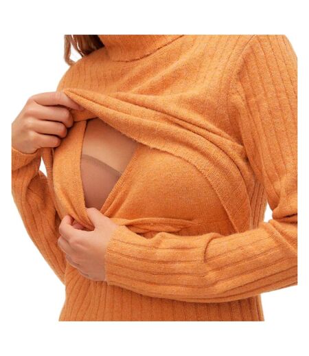 Pull de grossesse orange femme mamalicious suniva - l