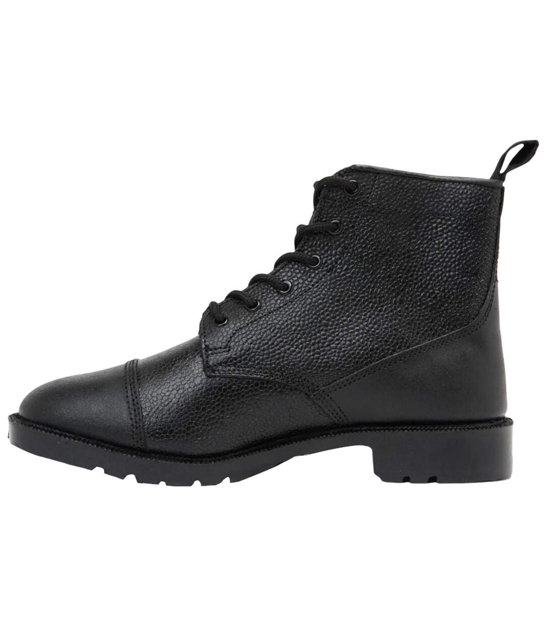 Bottines En Cuir Homme Noir Grafters-3