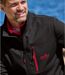 Blouson Softshell Doublé Polaire Noir-4