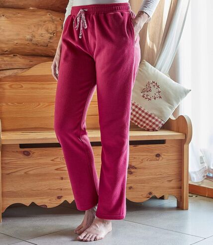 Women's Burgundy Fleece Tracksuit