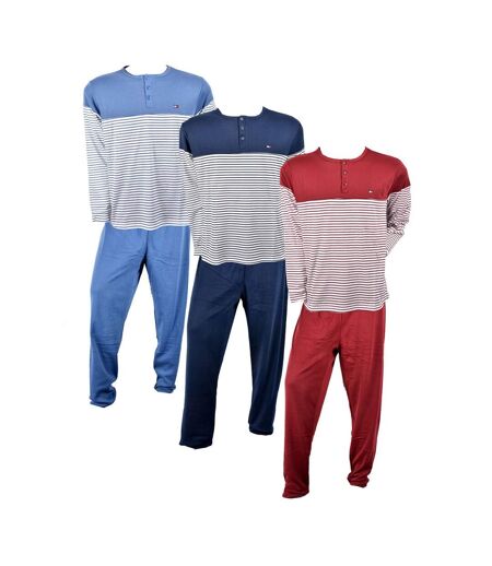 Pyjama Homme Long SWEET SECRET C2708 MARINIERE ROUGE