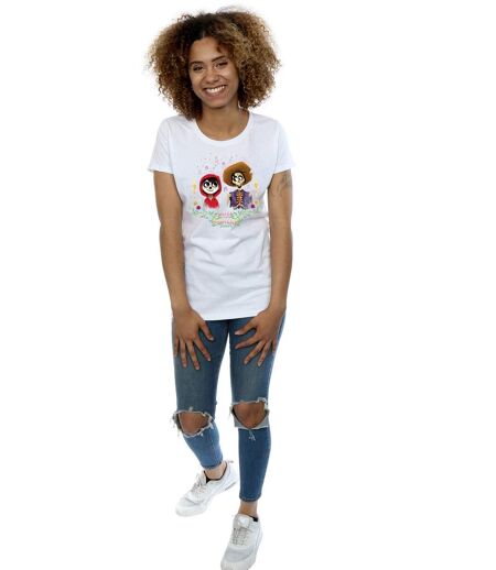 Disney - T-shirt COCO MIGUEL AND HECTOR - Femme (Blanc) - UTBI14326