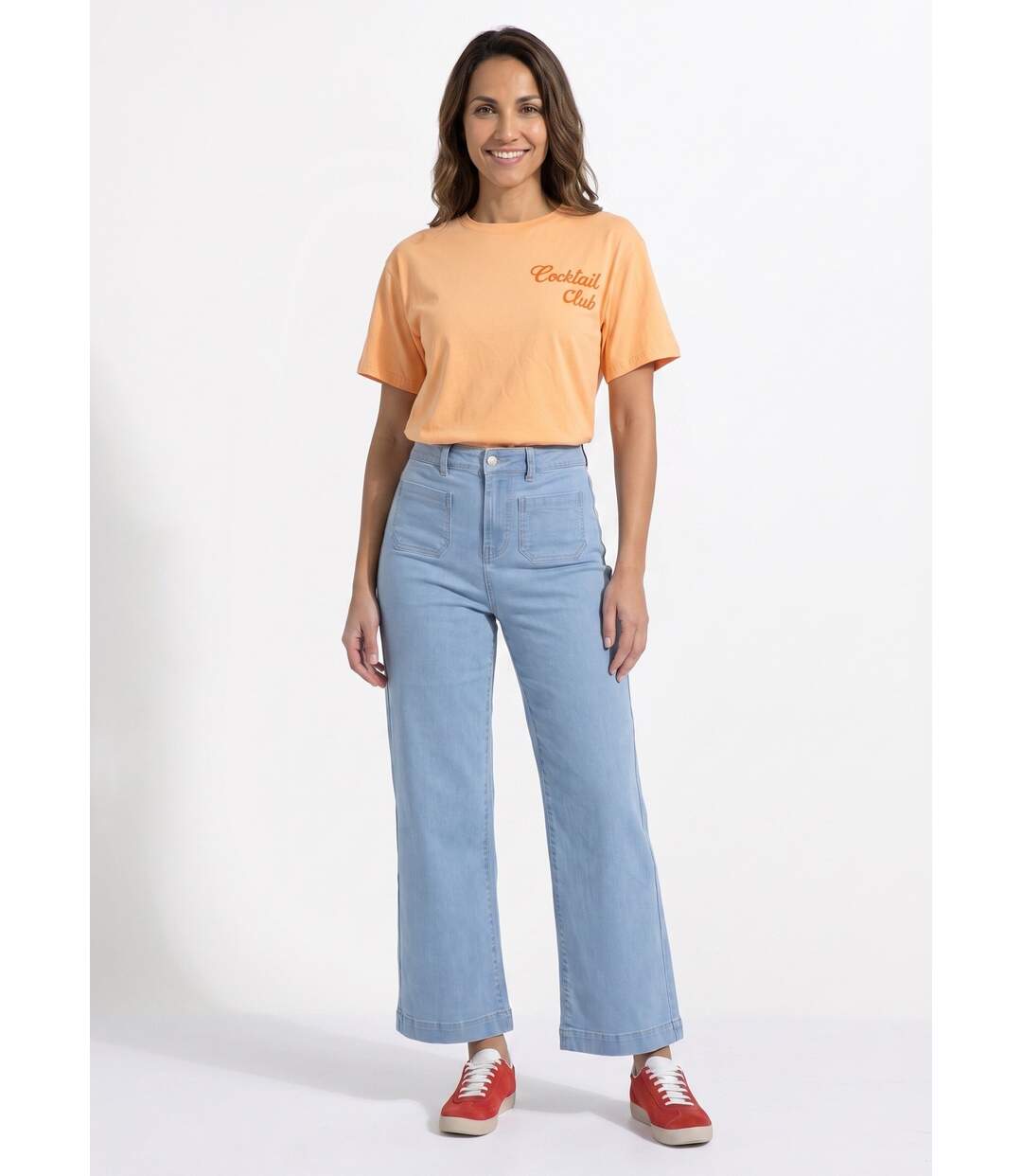 T-shirt col rond print Cocktail Club-3