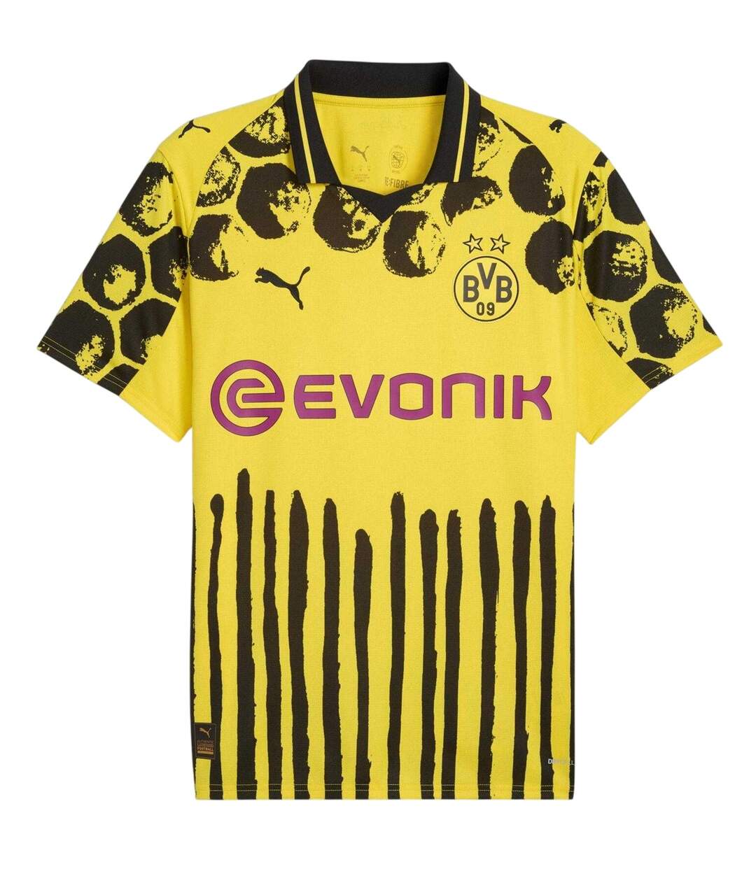 Mens Puma X Kidsuper 25/26 Football Shirt Yellow Black Borussia Dortmund-2