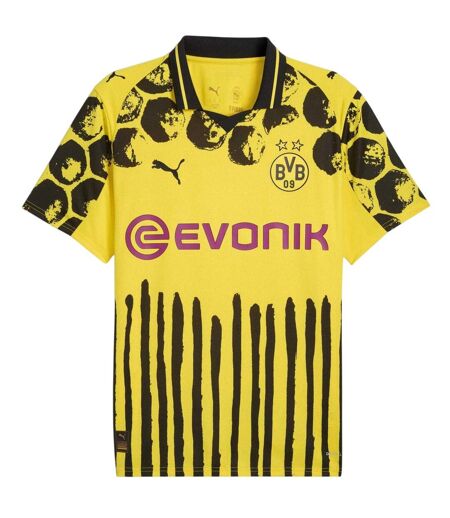 Mens Puma X Kidsuper 25/26 Football Shirt Yellow Black Borussia Dortmund