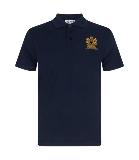 Mens Manchester 1968 Crest Polo Shirt Navy Fan Originals