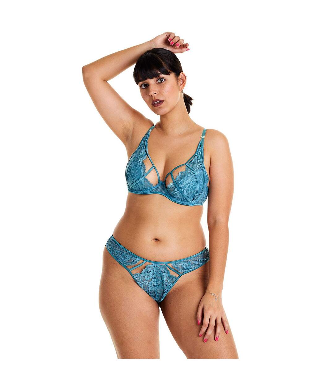 Soutien-gorge ampliforme coque moulée bleu Voltige-3