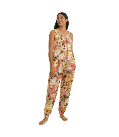 Debenhams Womens/Ladies Autumn Garden Cuffed Ankle Pajama Set (Multicolored) - UTDH6575