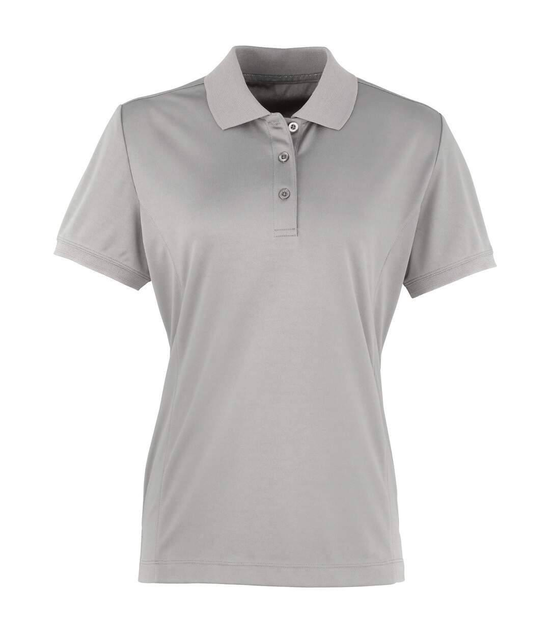 Coolchecker polo à manches courtes femme argent Premier