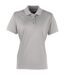 Premier Womens/Ladies Coolchecker Short Sleeve Pique Polo T-Shirt (Silver) - UTRW4402