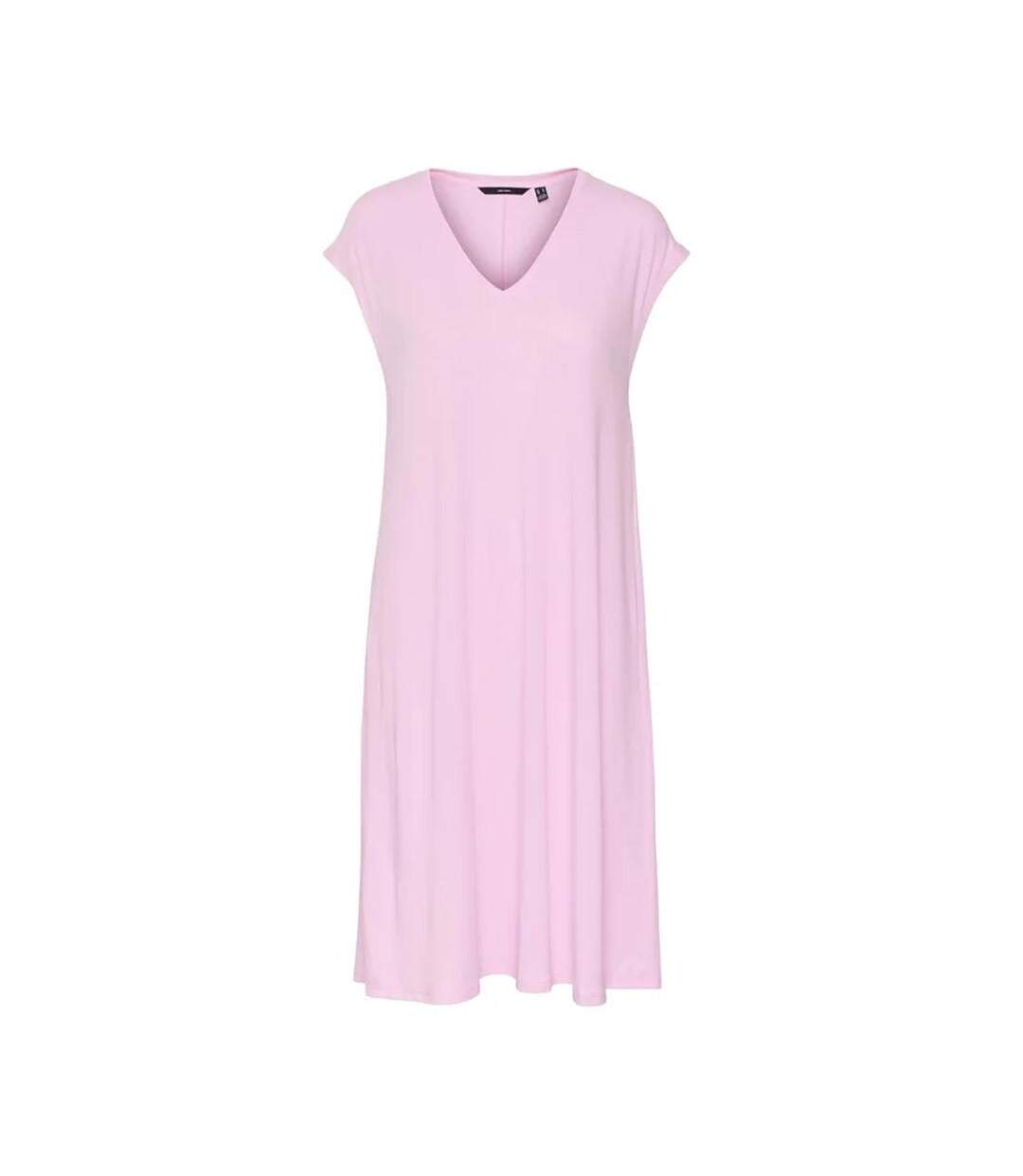 Robe rose femme vero moda marijune-1
