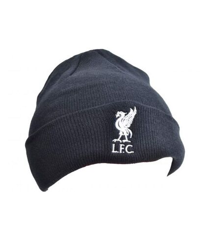 Liverpool FC Unisex Adult Bronx Knitted Beanie (Navy)
