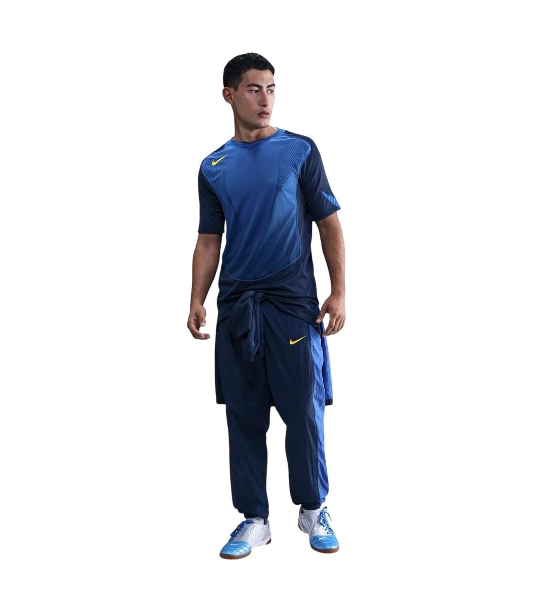 T-shirt Manches Courtes Motif/style Logo T90 Homme Bleu Nuit Nike-4