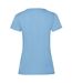 Womens/ladies Lady Fit T-shirt Sky Blue Fruit Of The Loom-2