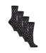 4 Pairs Ladies UltraLite Lightweight Thermal Socks-1