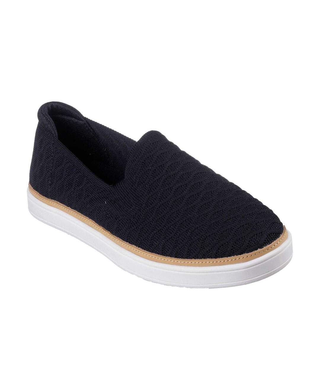 Mocassins Motif/style Texturé Coast Drive Femme Noir Skechers-1