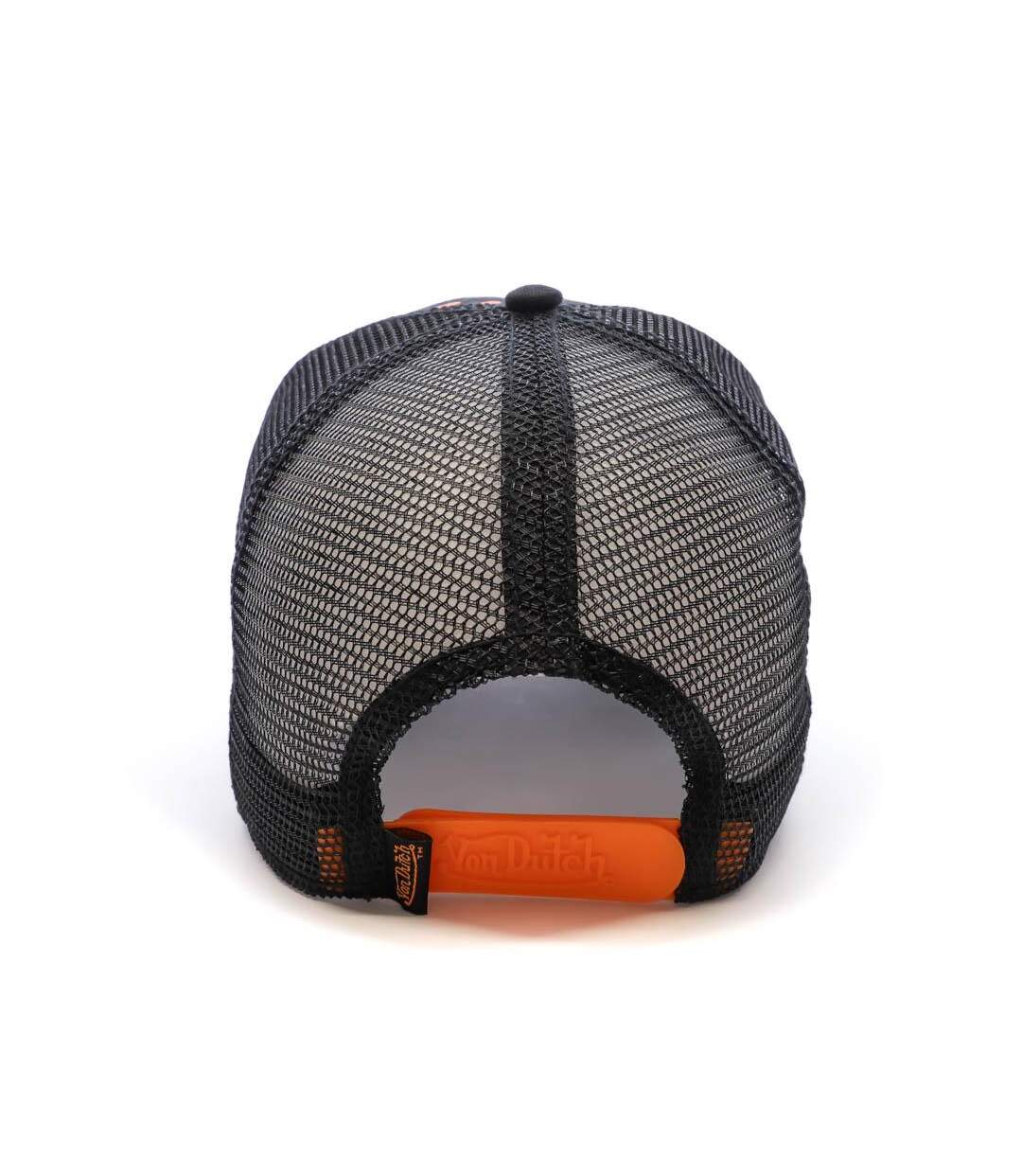 Casquette Noire/Orange Homme Von Dutch 909140 - Taille unique-3