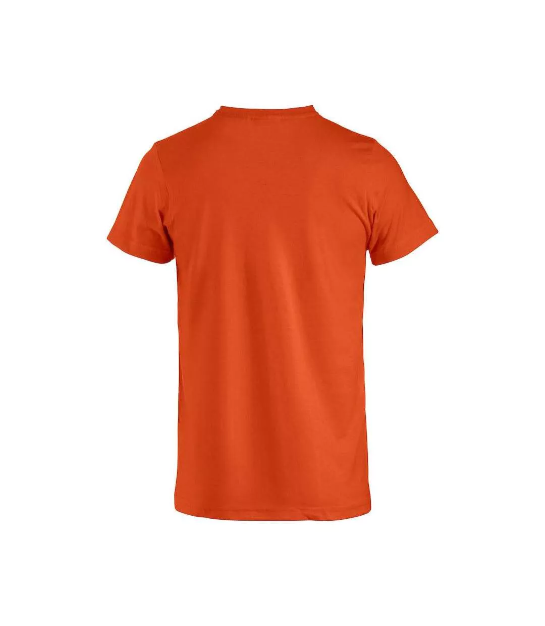 Mens Basic T-shirt Blood Orange Clique-4